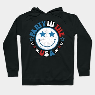 Party In The Usa 4Th Of July Preppy Smile Shirts Men Women Hoodie